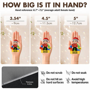 Acrylic ornament sizes