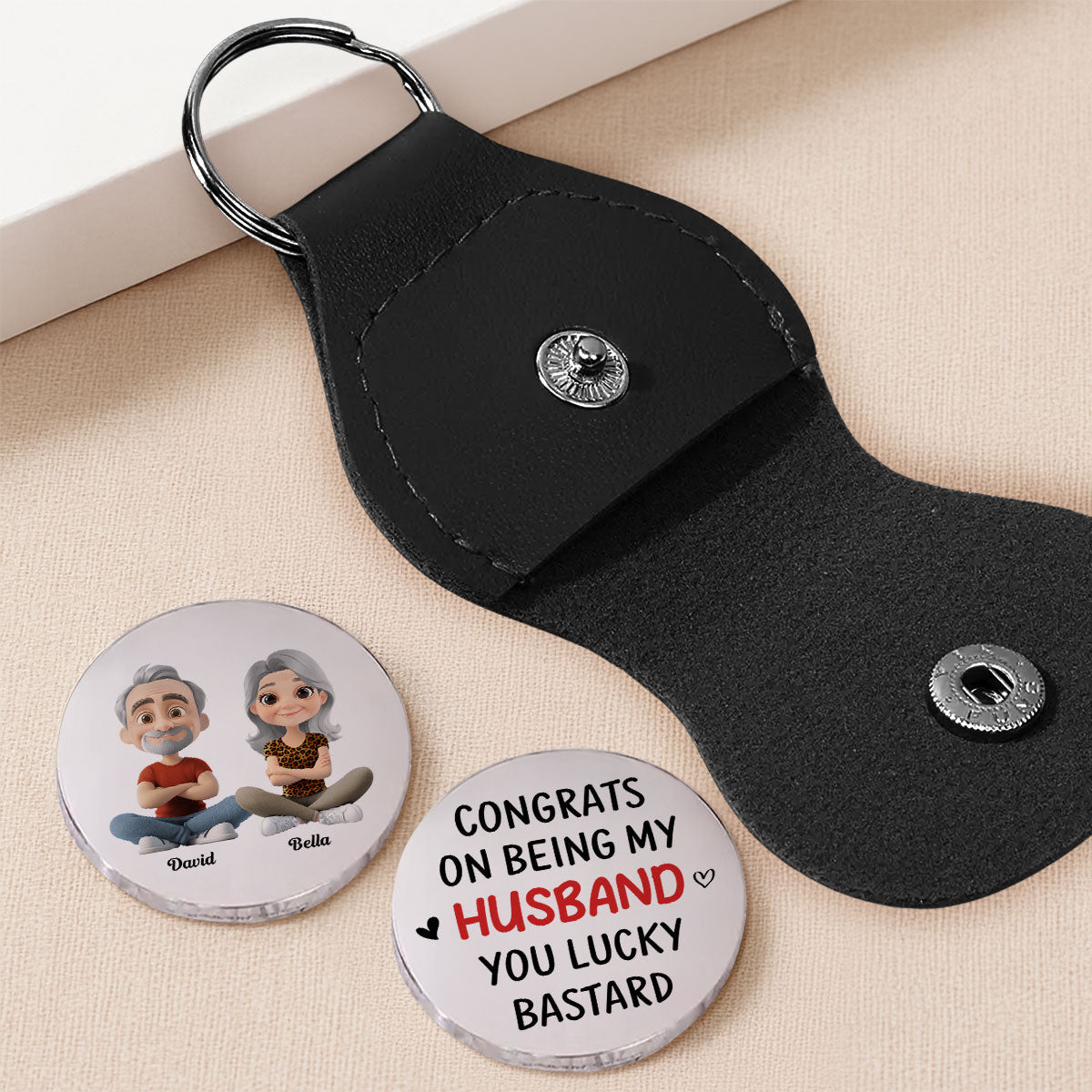 Congrats My Husband - Personalized Pocket Hug - Christmas Gift For Husband