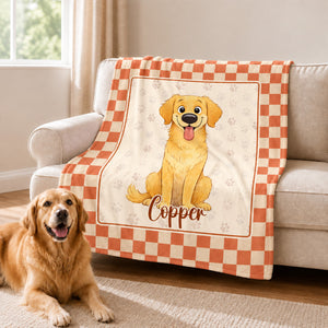 Spooky Pet Lover Personalized Fleece Blanket