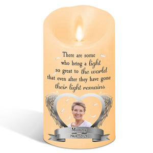 A Light So Great To The World personalized LED memorial candle