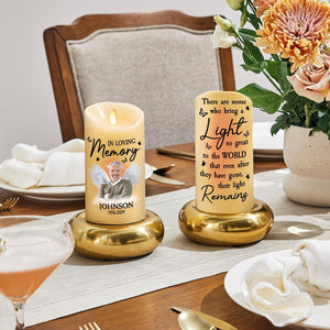 In Loving Memory personalized LED candle