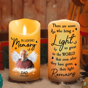 In Loving Memory personalized LED candle