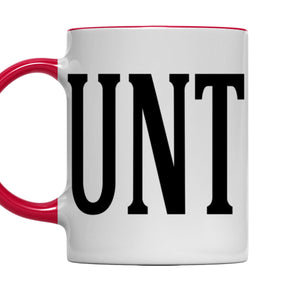 UNT With C - Personalized Accent Mug - Red