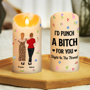 Punch Bitch Besties - Personalized LED Candle