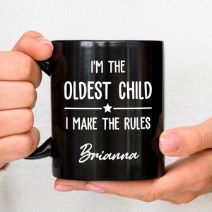 Birth Order Says It All personalized coffee mug