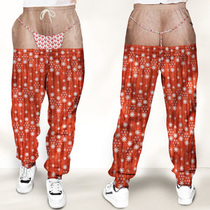 Funny Christmas Warm - Personalized Sweatpants