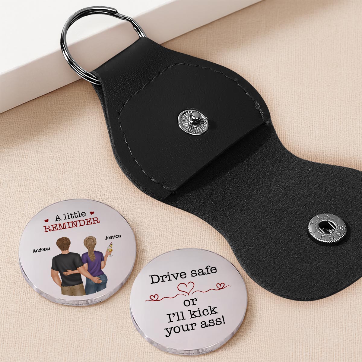 Drive Safe Handsome - Personalized Pocket Hug - Christmas Gift For Husband