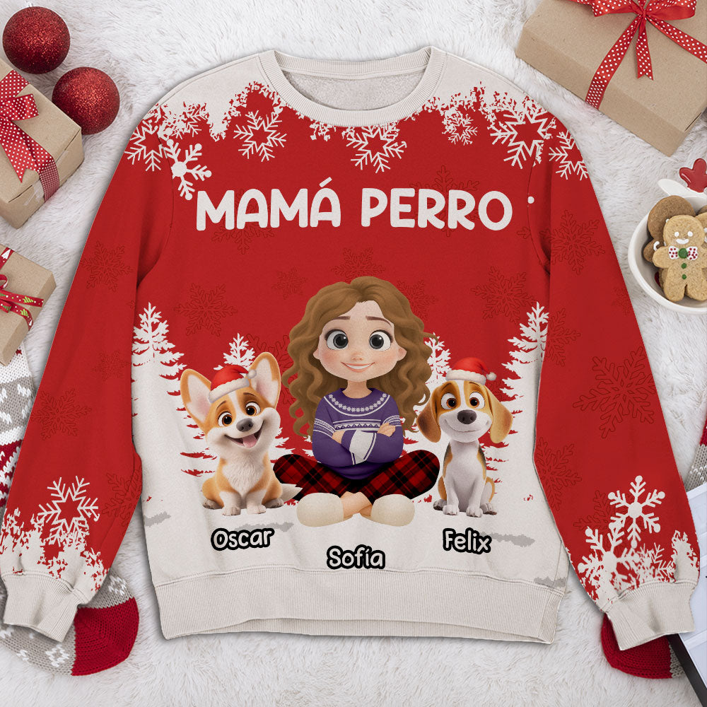 Mamá perro - Personalized All-Over-Print Sweatshirt