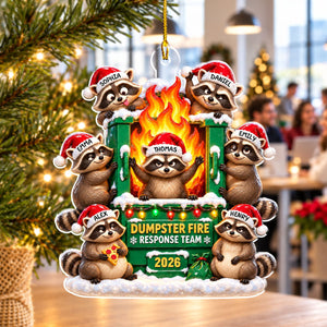 Office Chaos Response Team personalized acrylic ornament