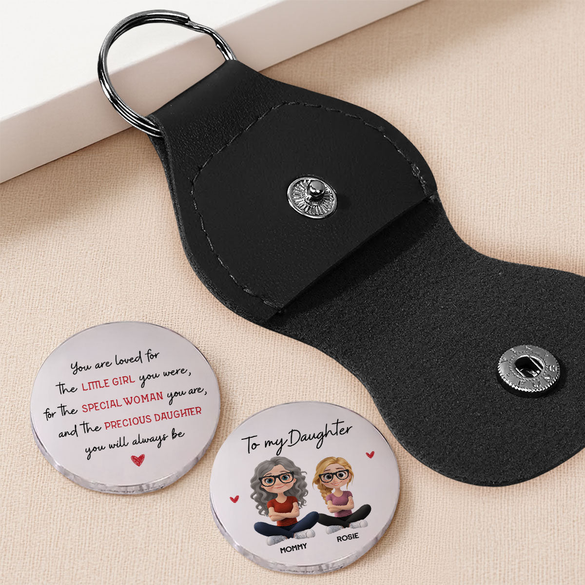 You Are Loved For - Personalized Pocket Hug - Christmas Gift For Daughter, Mom