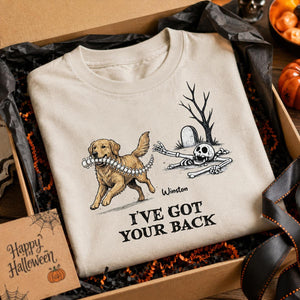 I've Got Your Back Custom Photo Dog Stealing Backbone - Personalized Shirt - Funny Halloween Costume For Dog Lovers
