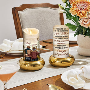 I Had You And You Had Me - Personalized LED Candle