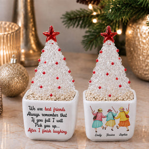 Pick You Up Personalized Glass Christmas Tree