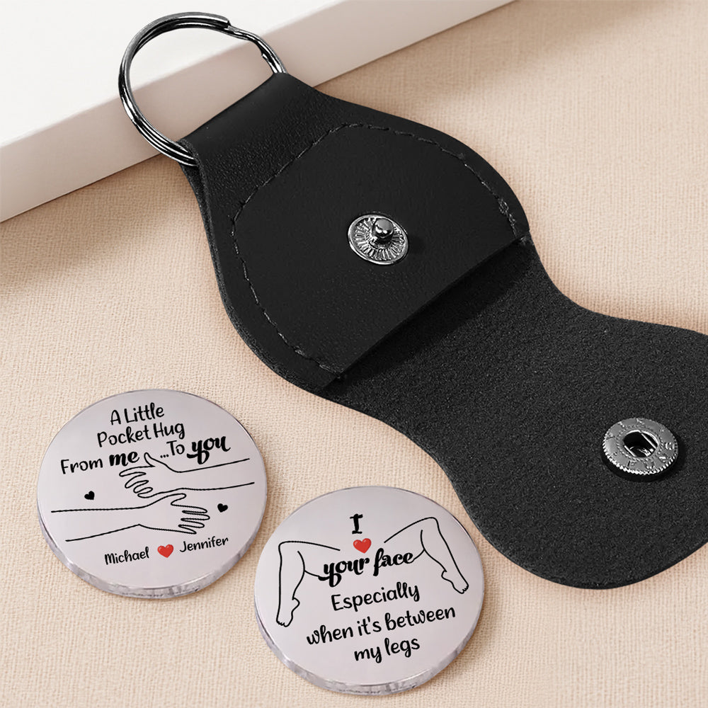 I Love Your Face - Personalized Pocket Hug - Christmas Gift For Husband