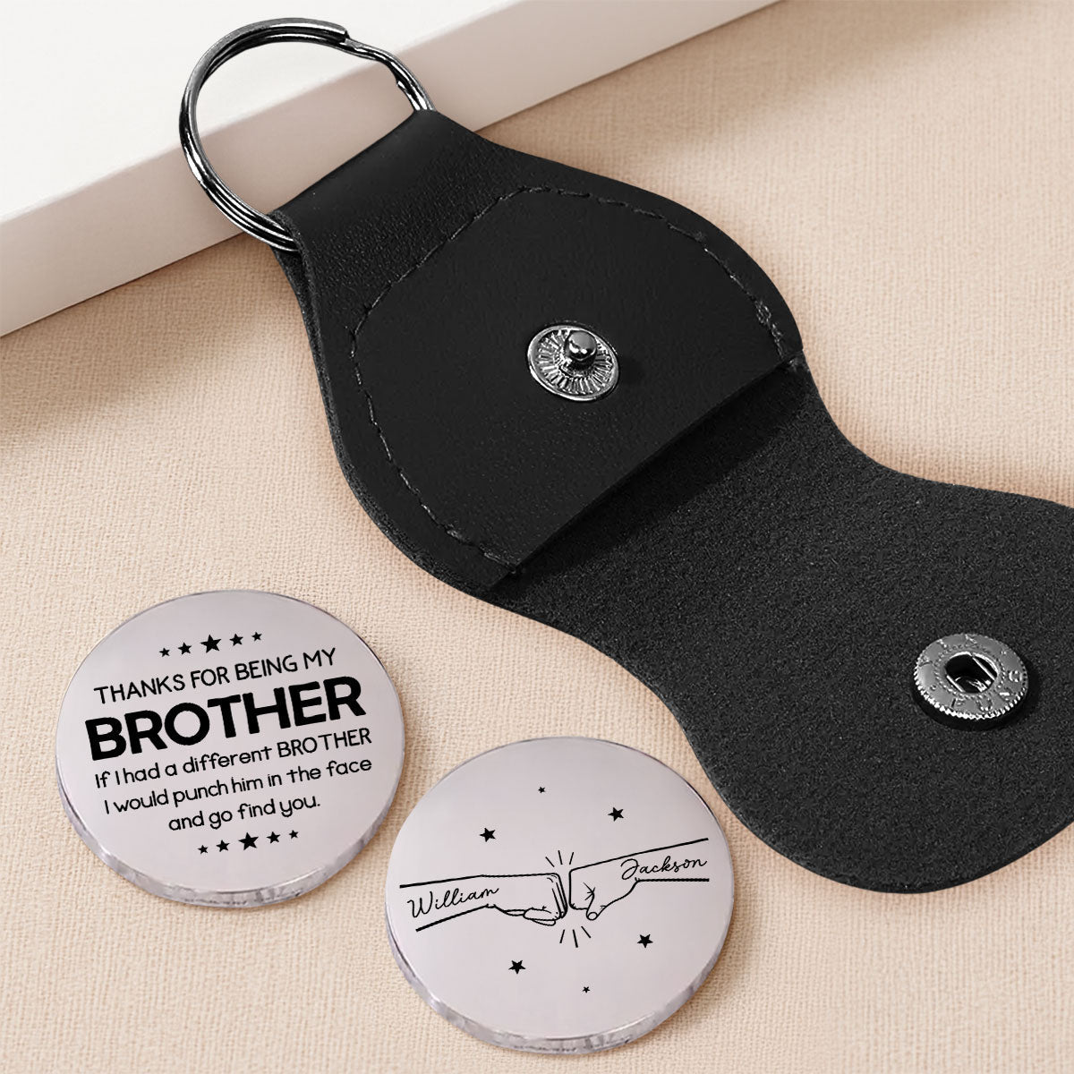 Thanks For Being My Brother - Personalized Pocket Hug - Christmas Gift For Brother