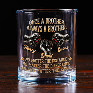 Soulmate Best Friend personalized whiskey glass
