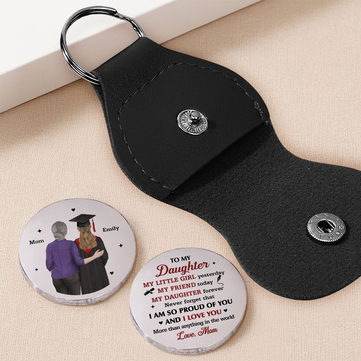 So Proud Of You Graduation Gift - Personalized Pocket Hug - Christmas Gift For Daughter