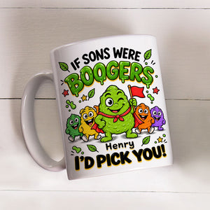 Booger Pick You personalized coffee mug