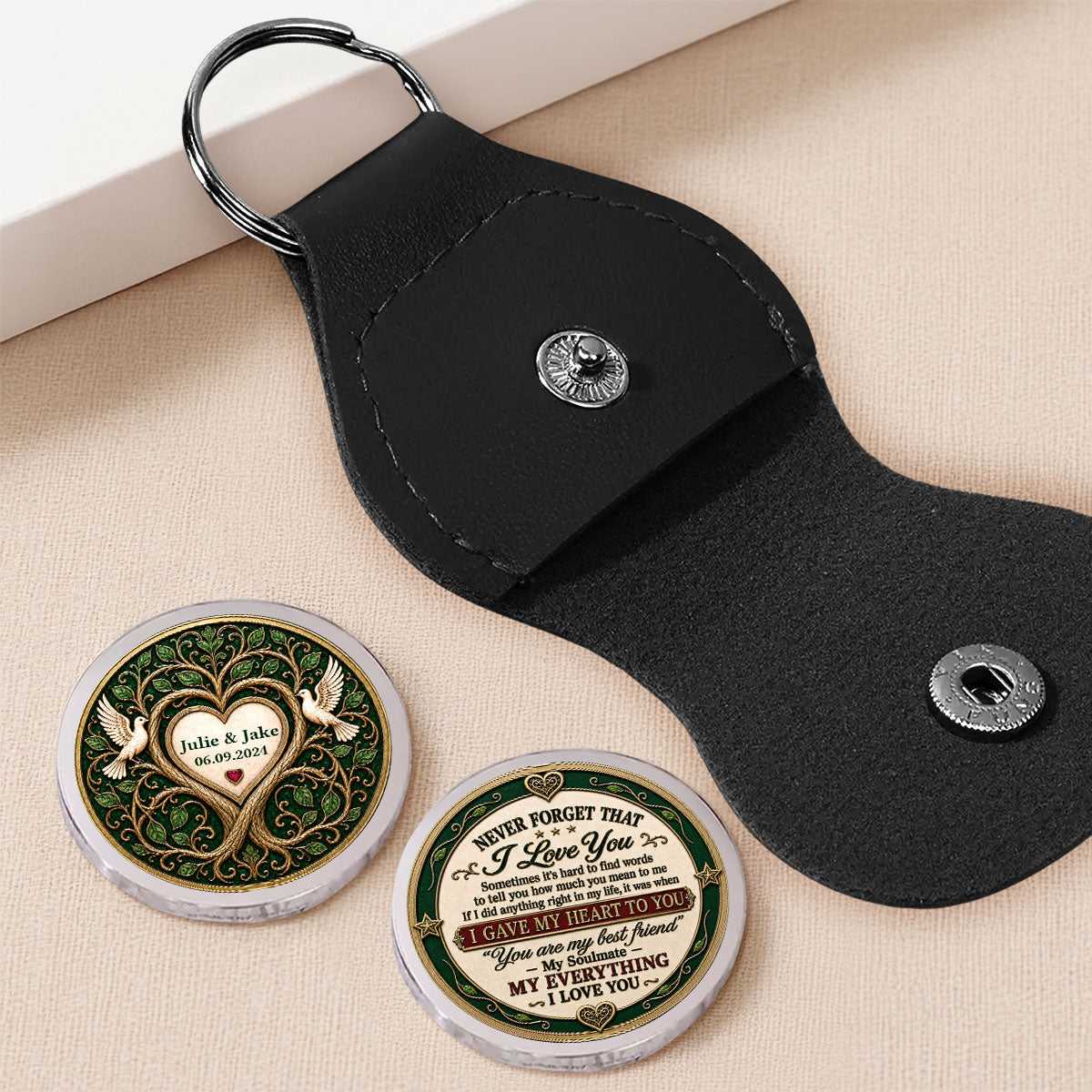 Holding Onto Forever With You - Personalized Pocket Hug - Christmas Gift For Mom