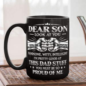 Proud Of Me personalized coffee mug