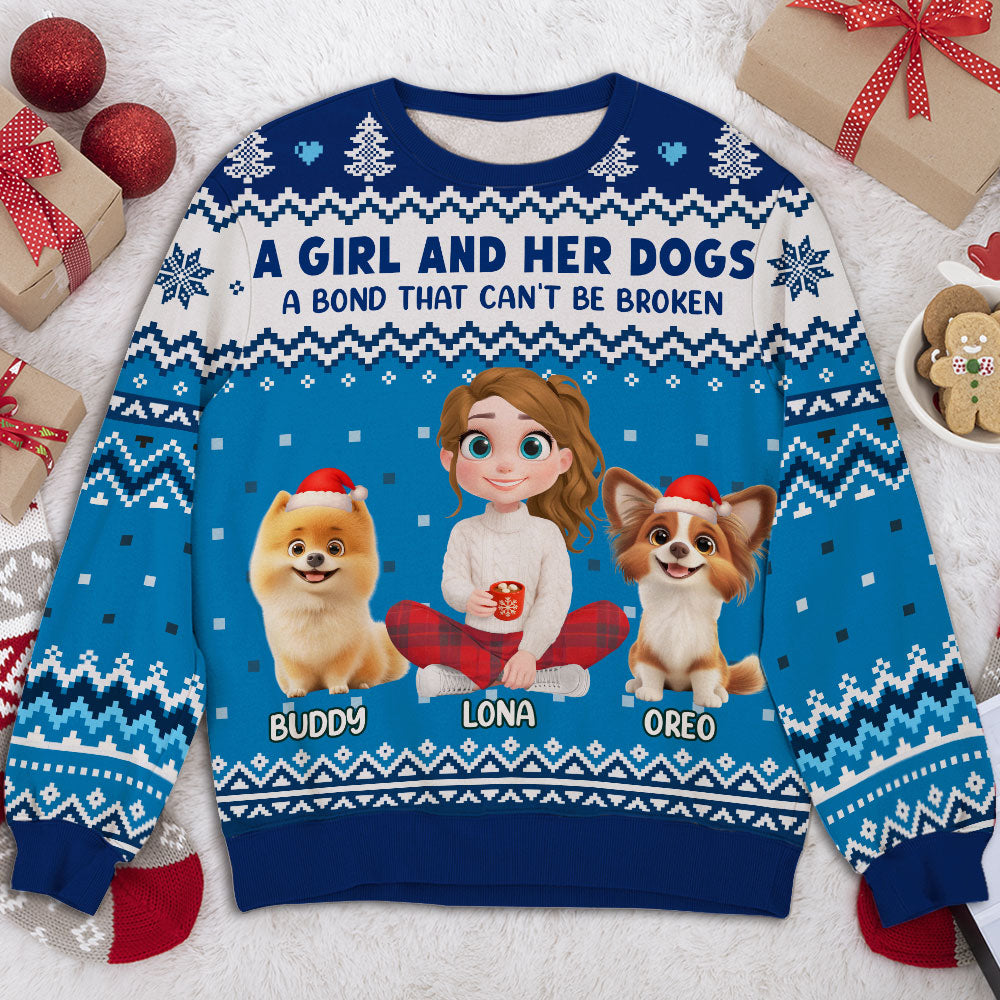 Paw Bonds - Personalized All-Over-Print Sweatshirt
