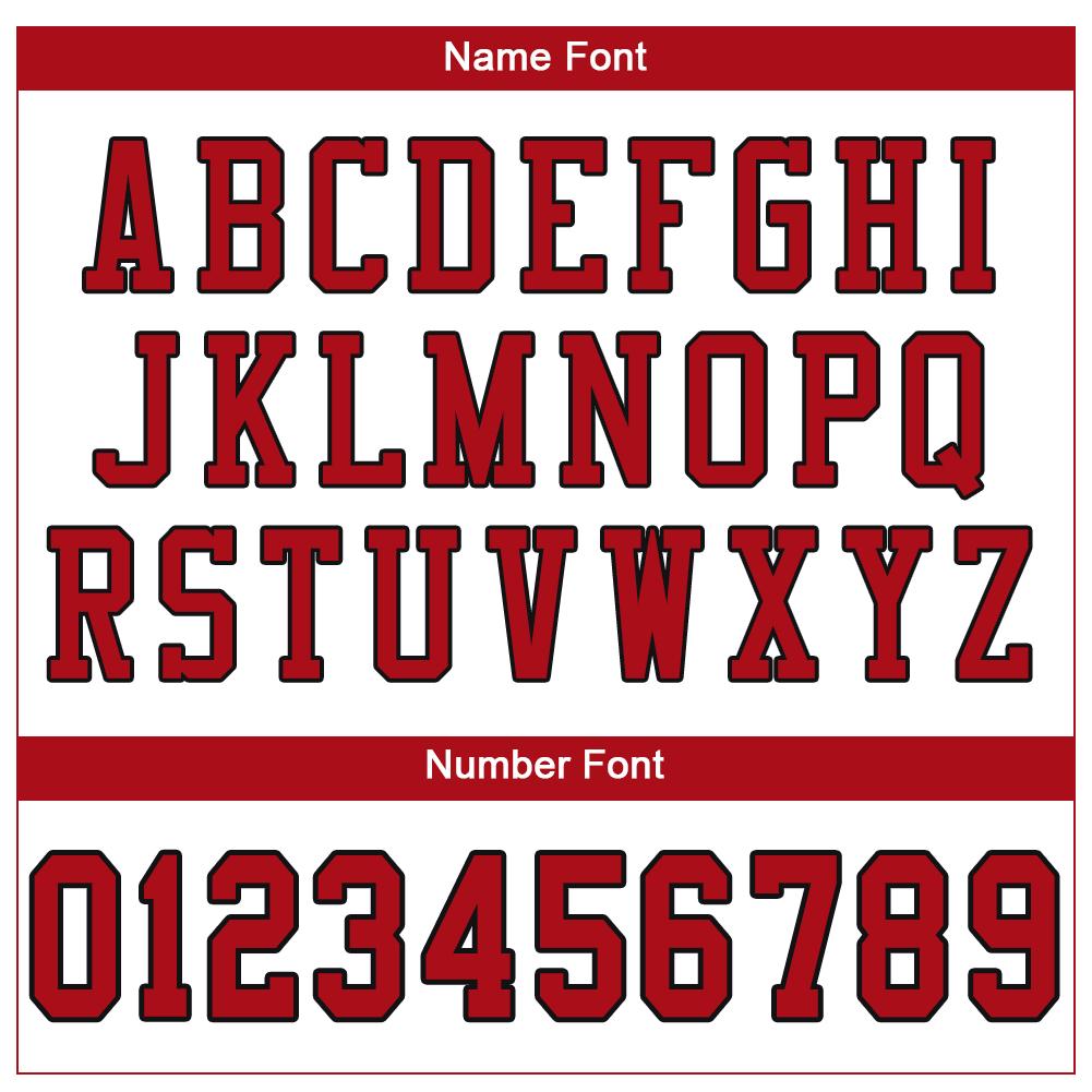 Custom White Red-Black Mesh Authentic Football Jersey