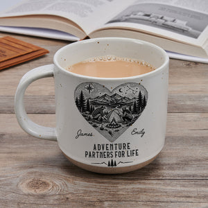 Our Story Is One Big Adventure - Personalized Pottery Mug