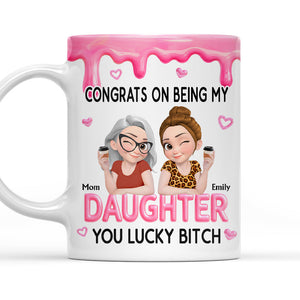Congrats My Daughter - Personalized Coffee Mug
