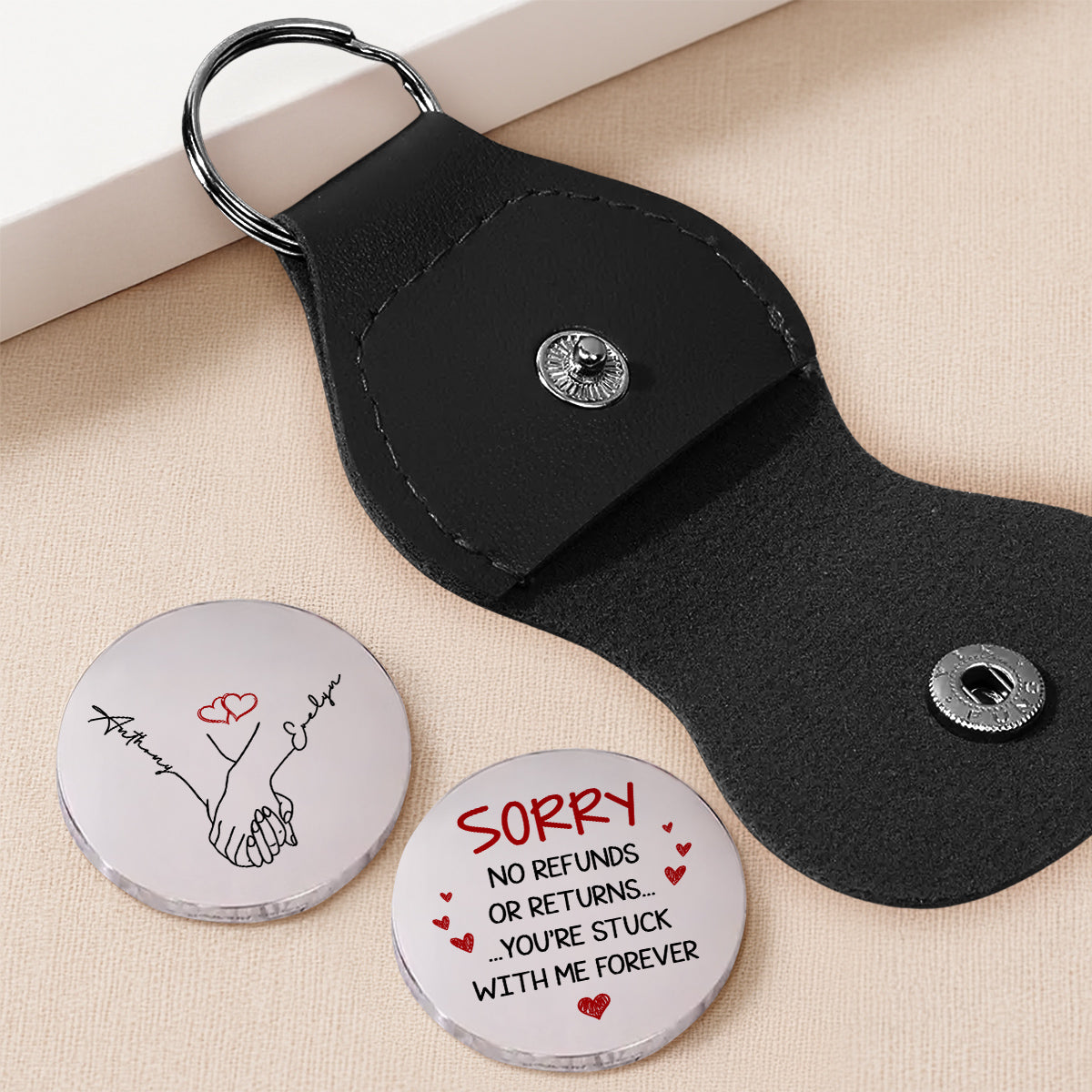 You Are Stuck With Me Forever - Personalized Pocket Hug - Christmas Gift For Husband