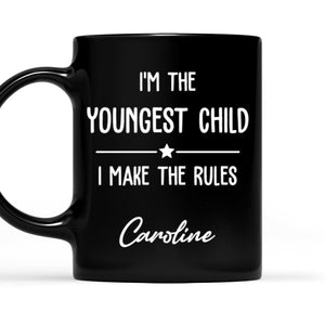 Birth Order Says It All personalized coffee mug