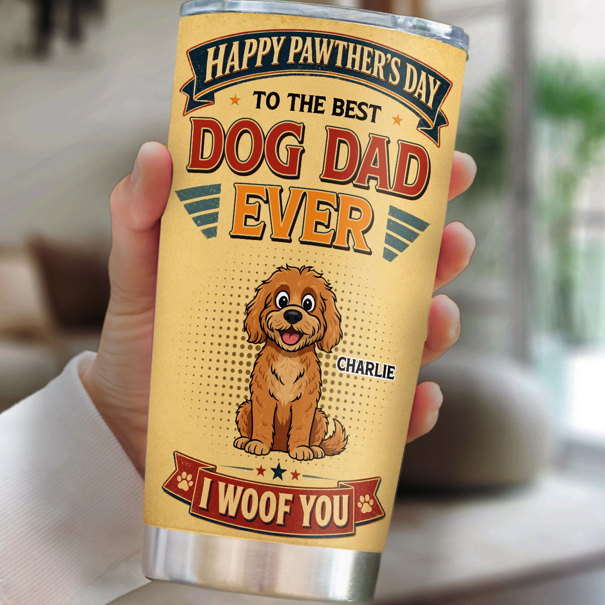 Loving You My Whole Life - Personalized Tumbler - Christmas Gift For Dog Lovers