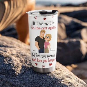 Love You So Much - Personalized 3D Inflated Effect Tumbler outdoors