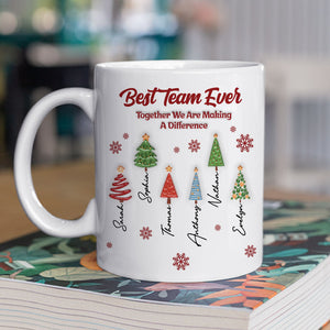 Best Team Ever Coworkers personalized coffee mug