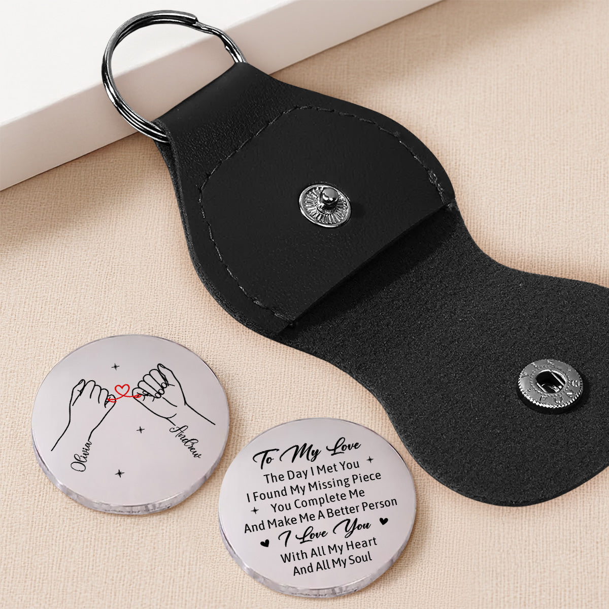 You Complete Me - Personalized Pocket Hug - Christmas Gift For Wife