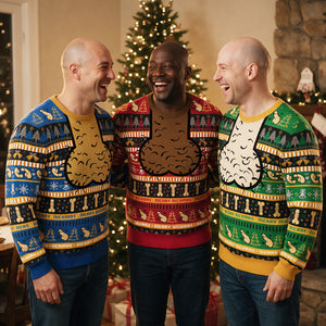 Funny Baldie personalized all-over-print sweatshirt
