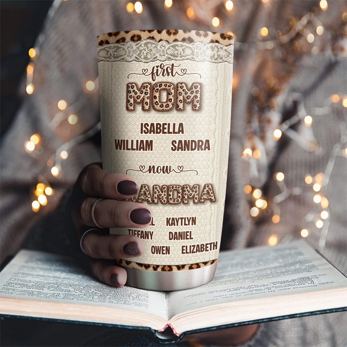 A Grandma Kind Of Love - Personalized Tumbler - Christmas Gift For Grandma