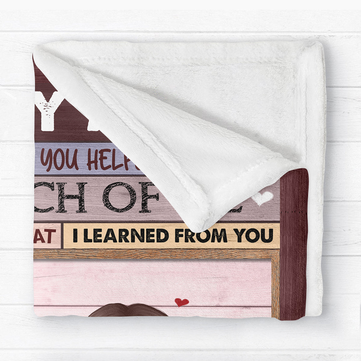 To My Mom Pink Palette Pretty Mother & Daughter Personalized Fleece Blanket - Gift For Mom