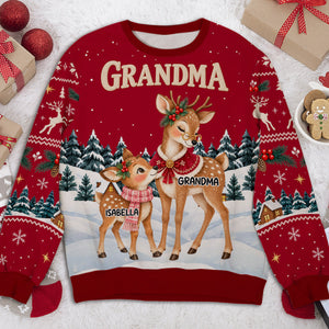 Reindeer Winter Love personalized all-over-print sweatshirt