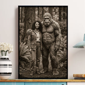 19th Century Sasquatch Photo Personalized Poster