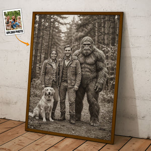 19th Century Sasquatch Photo Personalized Poster