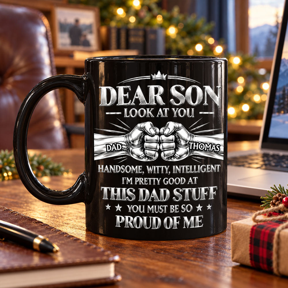 Proud Of Me personalized coffee mug