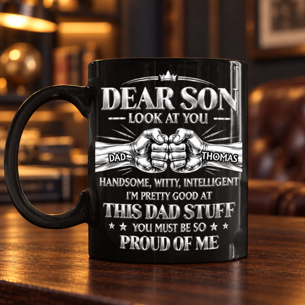 Proud Of Me personalized coffee mug