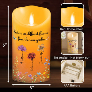 Flowers Friends - Personalized LED Candle