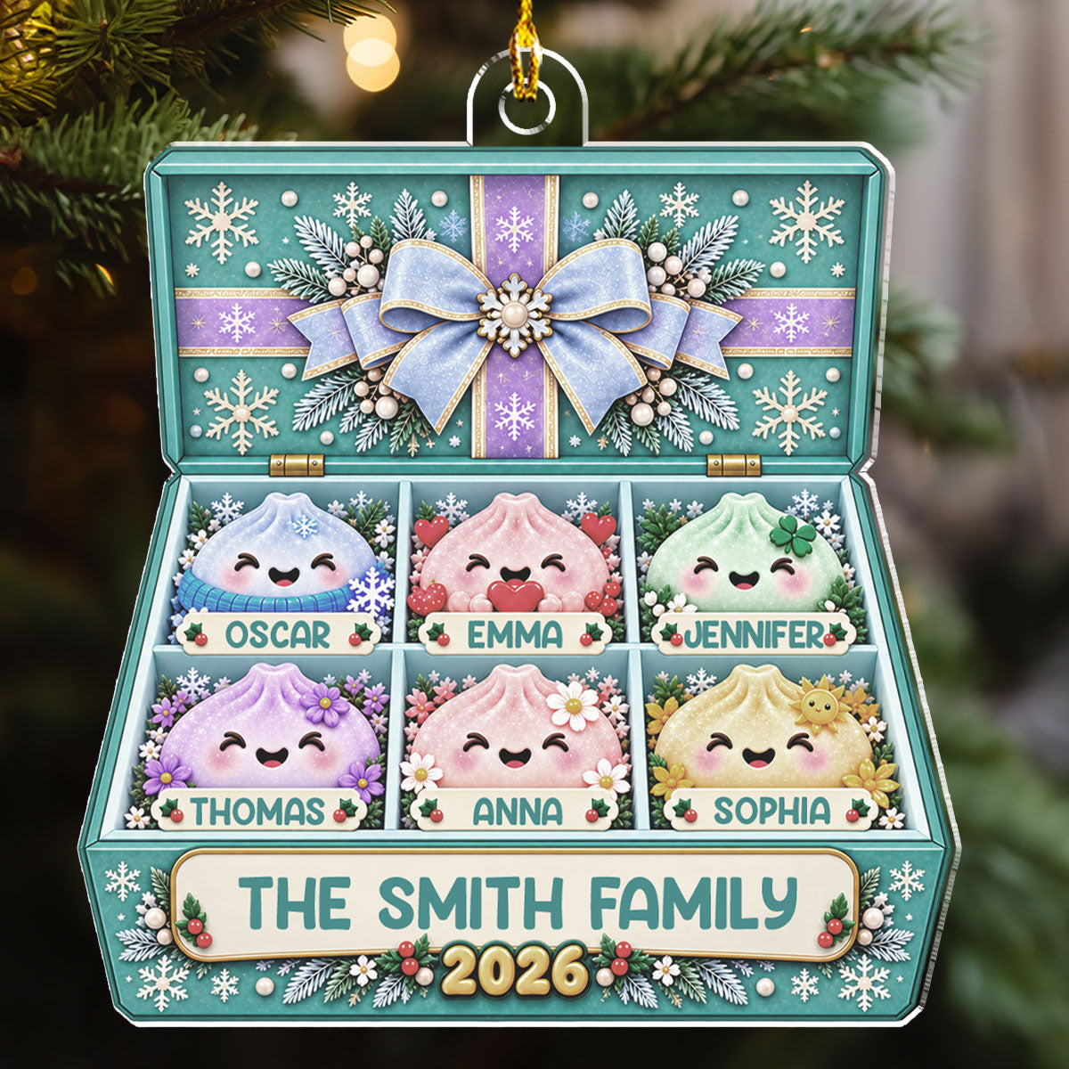 Our Squishy Family - Personalized Acrylic Ornament
