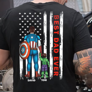 Best Dad Ever personalized shirt - dad and son