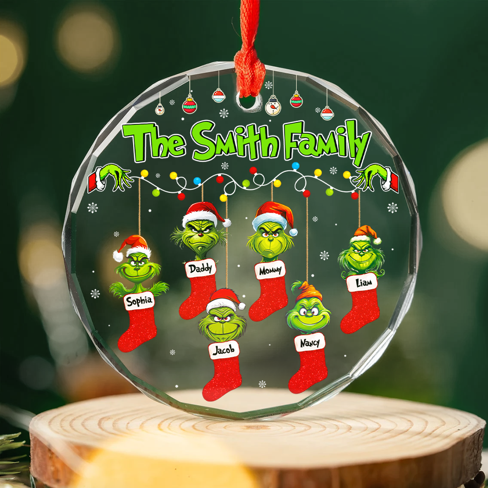 Custom member names Christmas ornament