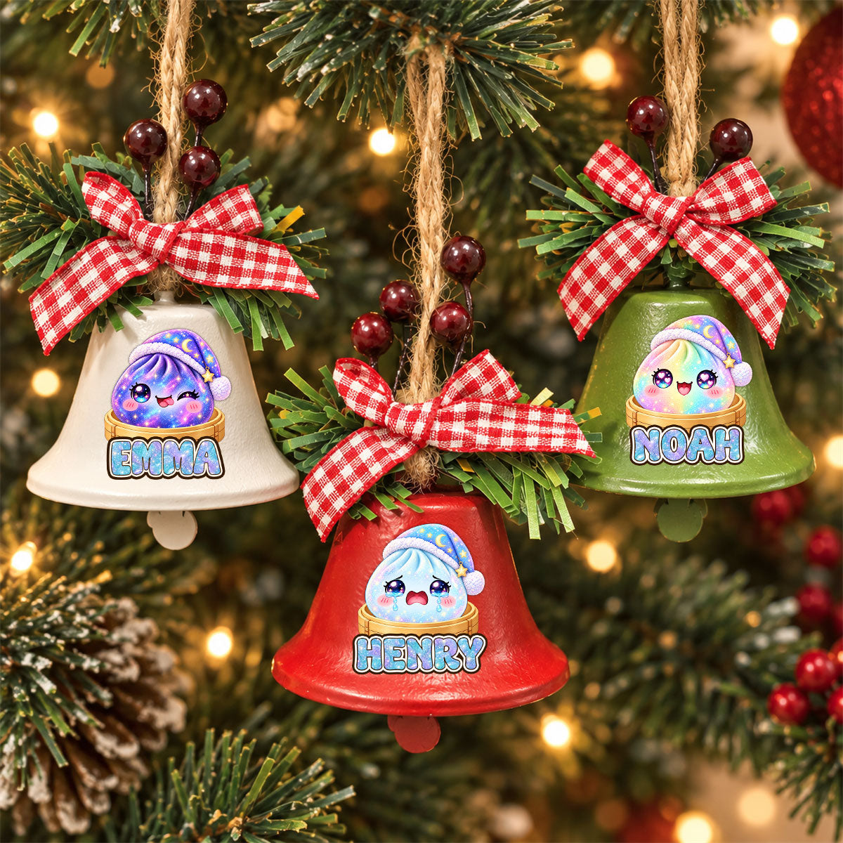 My Jolly Dumpling - Personalized Metal Bell Ornament
