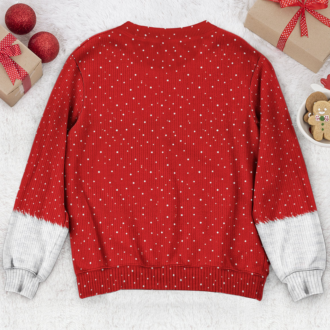 3D Realistic Hairy Santa Sweatshirt 5