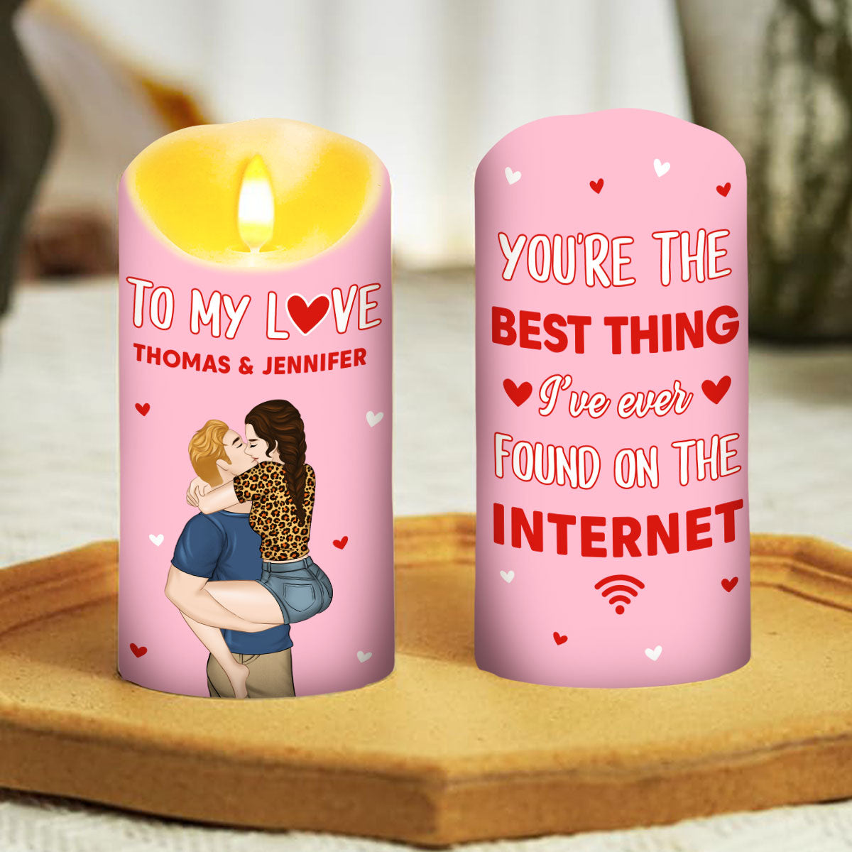 The Best Thing On The Internet - Personalized LED Candle