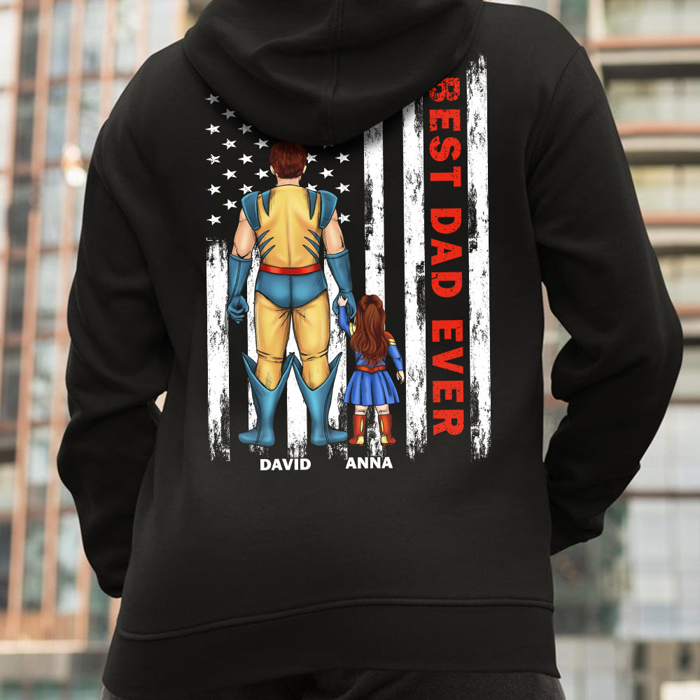 Best Dad Ever personalized hoodie